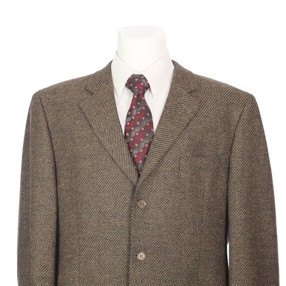 Jack Victor Lanzawood Brown Tweed Wool Sport Coat